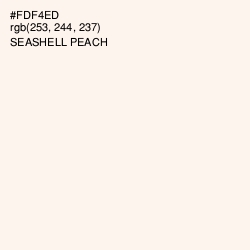 #FDF4ED - Seashell Peach Color Image